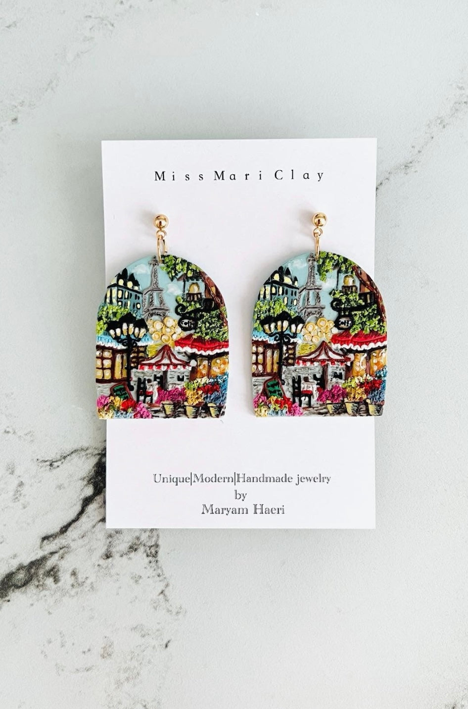 landscape & cityscape earrings